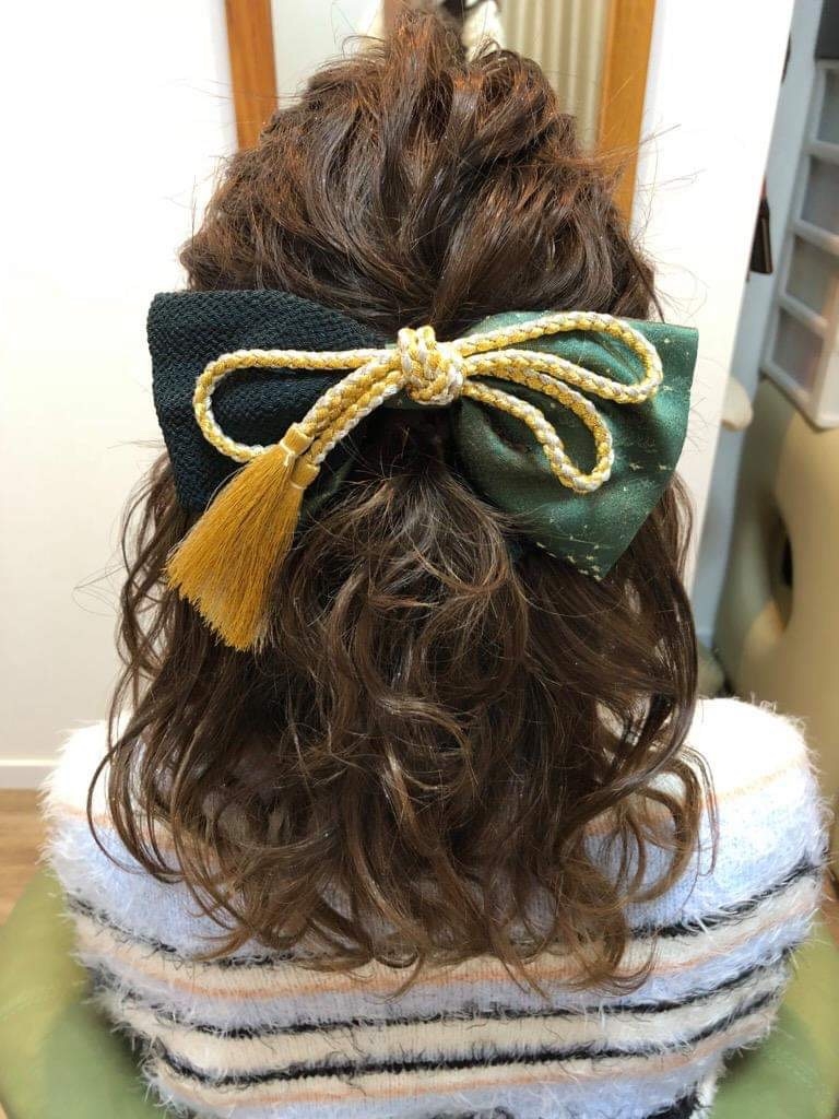 ウィッグでヘアアップ