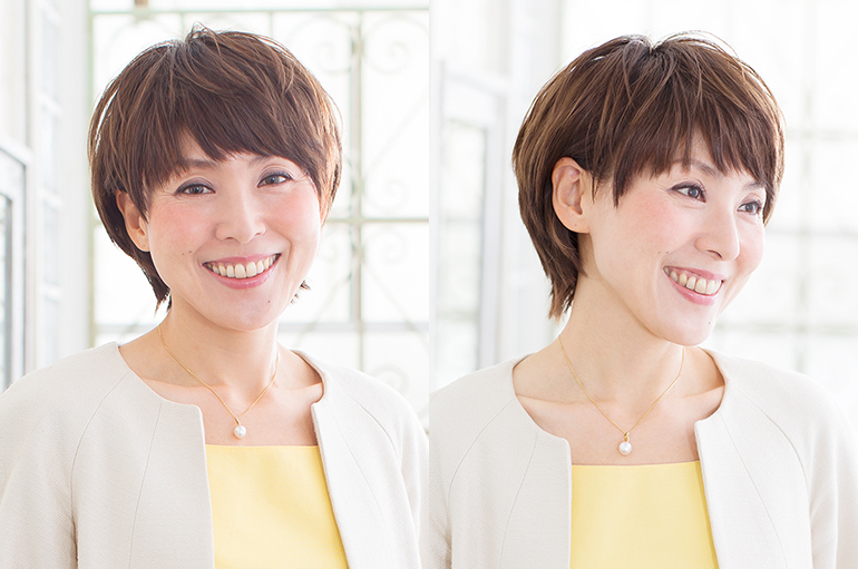 明るいショートスタイル